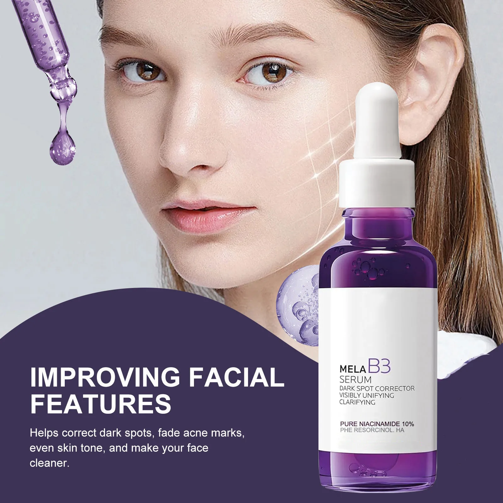 Skincare La Roche Posay - Serum rozjaśniające z witaminą B3 (fioletowa
